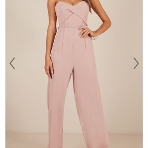 Showpo blush pink Jumpsuit